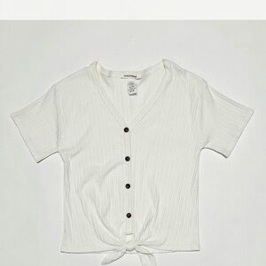 Women's White Button-Down Top